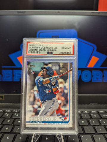 2019 Topps Vladimir Guerrero Jr Missing Card Number